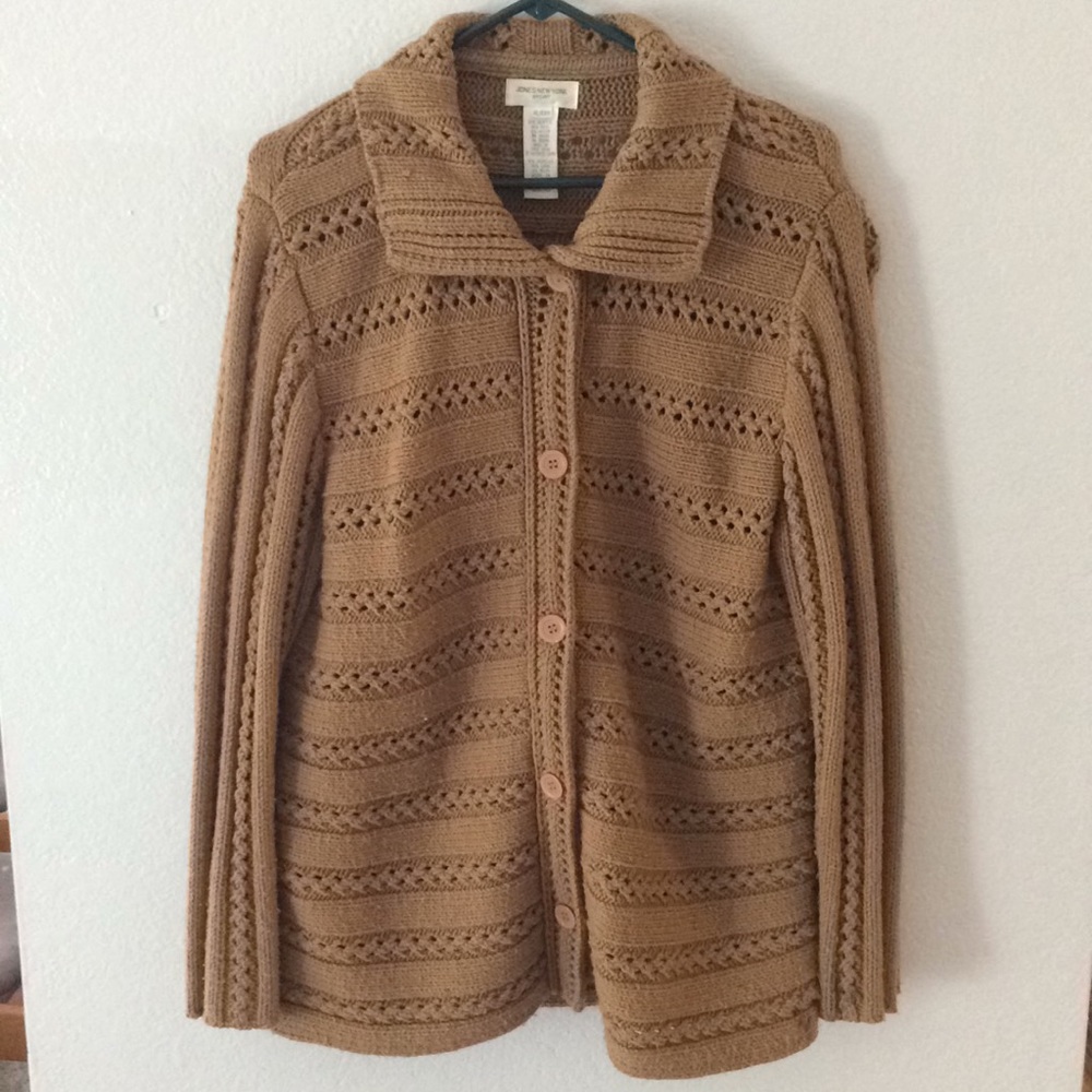 Brown knit sweater